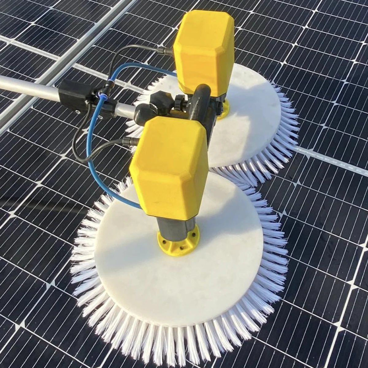 Çift Diskli Güneş Paneli Temizlik Fırçası