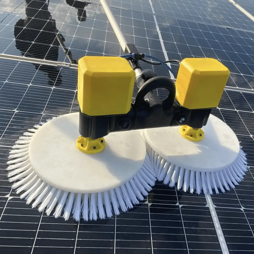 Pro Brush Akülü Güneş Paneli Temizlik Fırçası Akülü çift diskli Pro Brush güneş paneli temizlik fırçası – Entegre CW yerli üretim