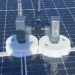 Probrush çift diskli fırça güneş paneli temizliği öncesi sonrası karşılaştırması %22 verim artışı